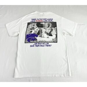 Vintage Ruppshirts College Sports K State Wildcats Vs. Huskers T-Shirt Men's M